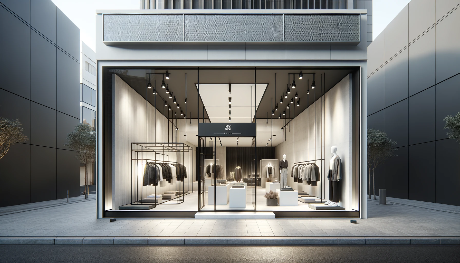 aluminium retail shop design ideas