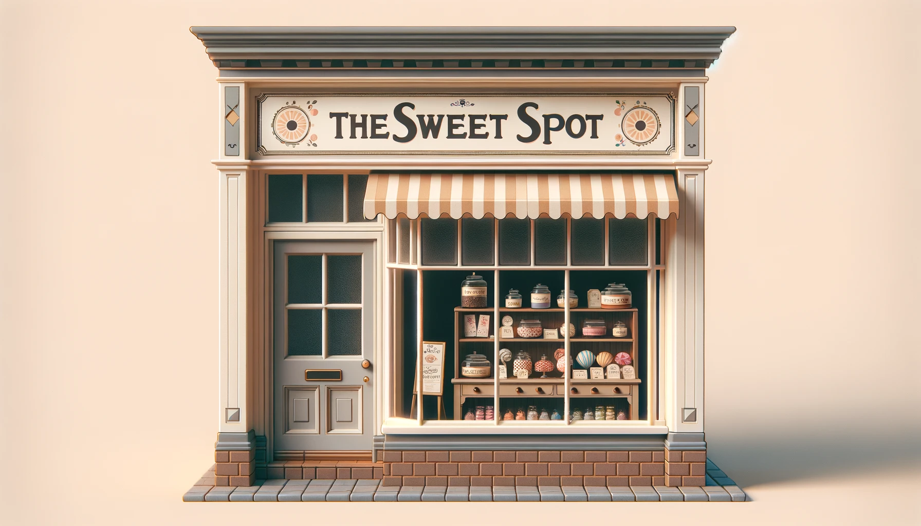 basic sweet shopfront design ideas