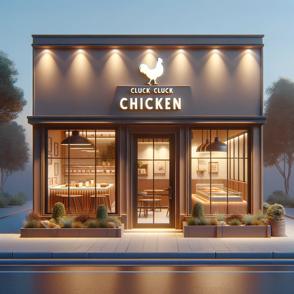 chicken shop front design ideas