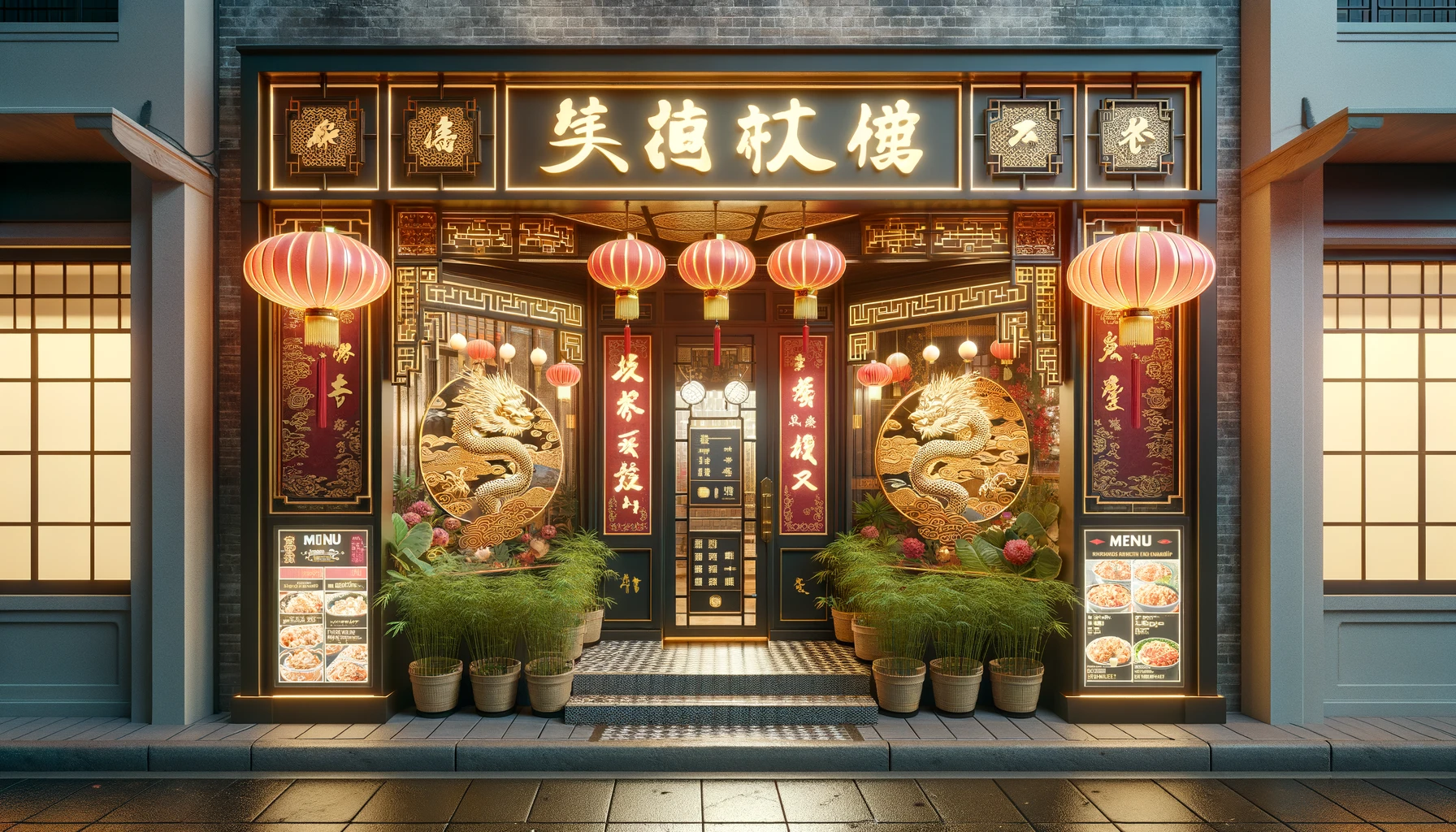 chinese takeaway shop front design