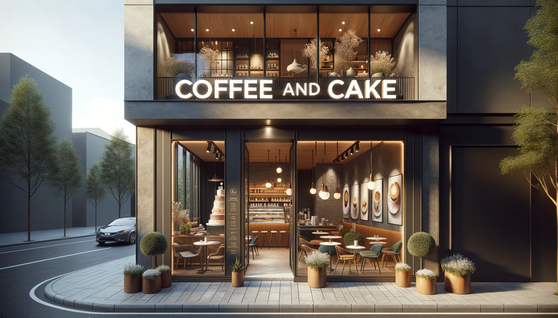 coffee shop exterior design ideas
