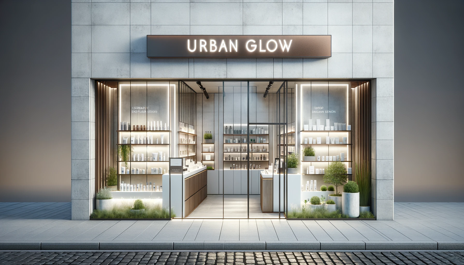 cosmetic store front design ideas