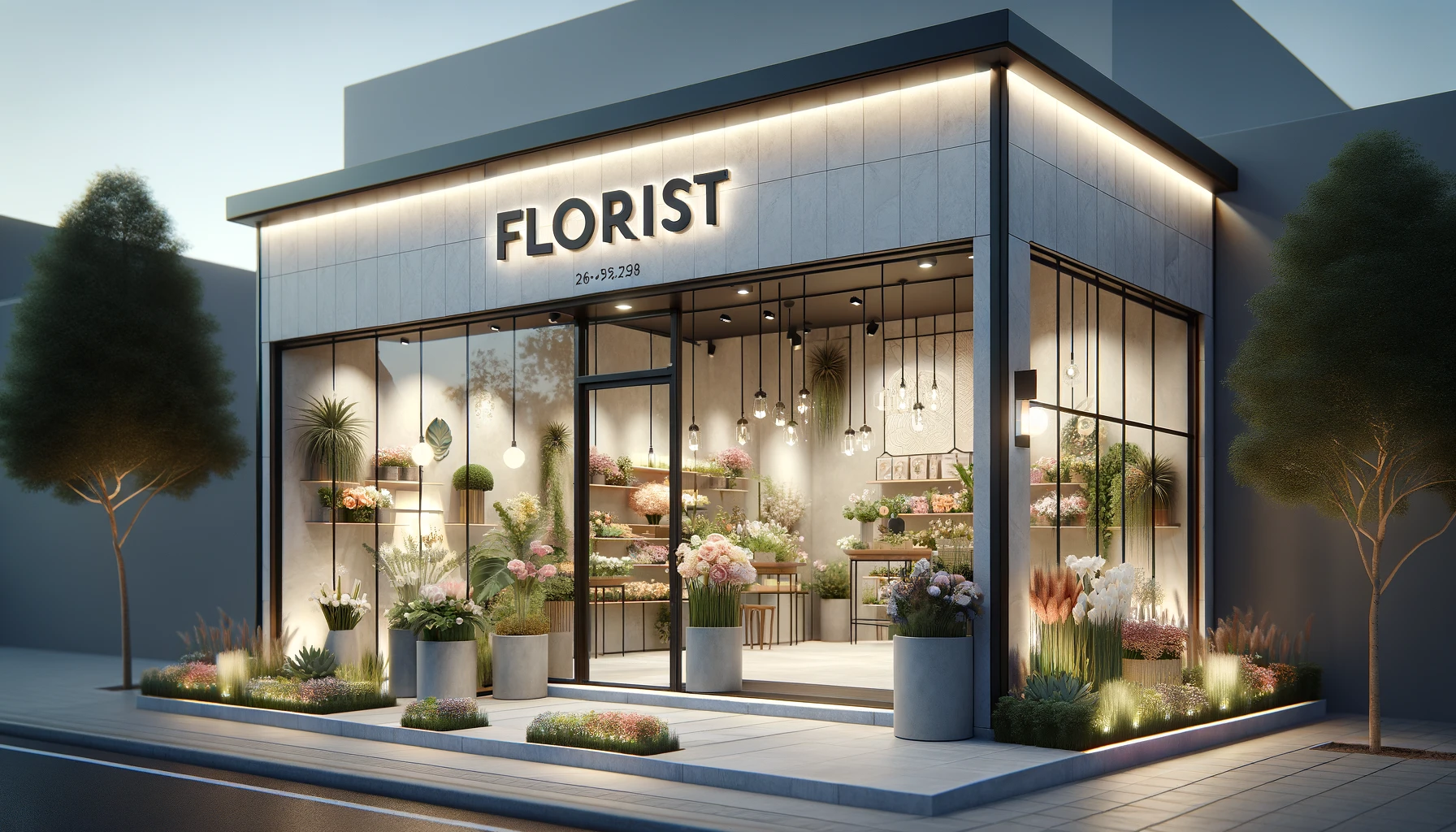 modern florist shopfront design