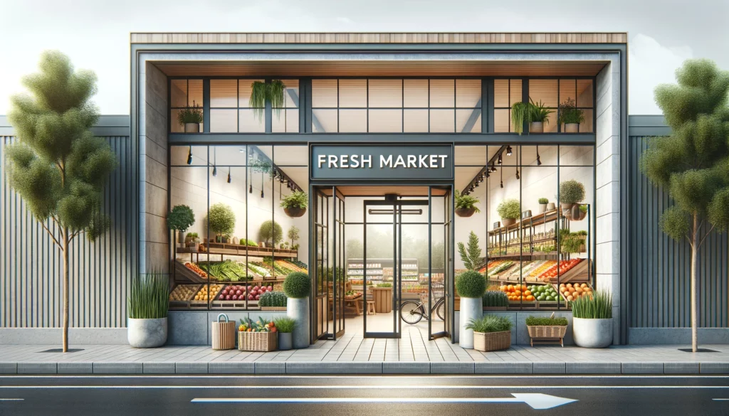 Small Grocery Store Exterior Design