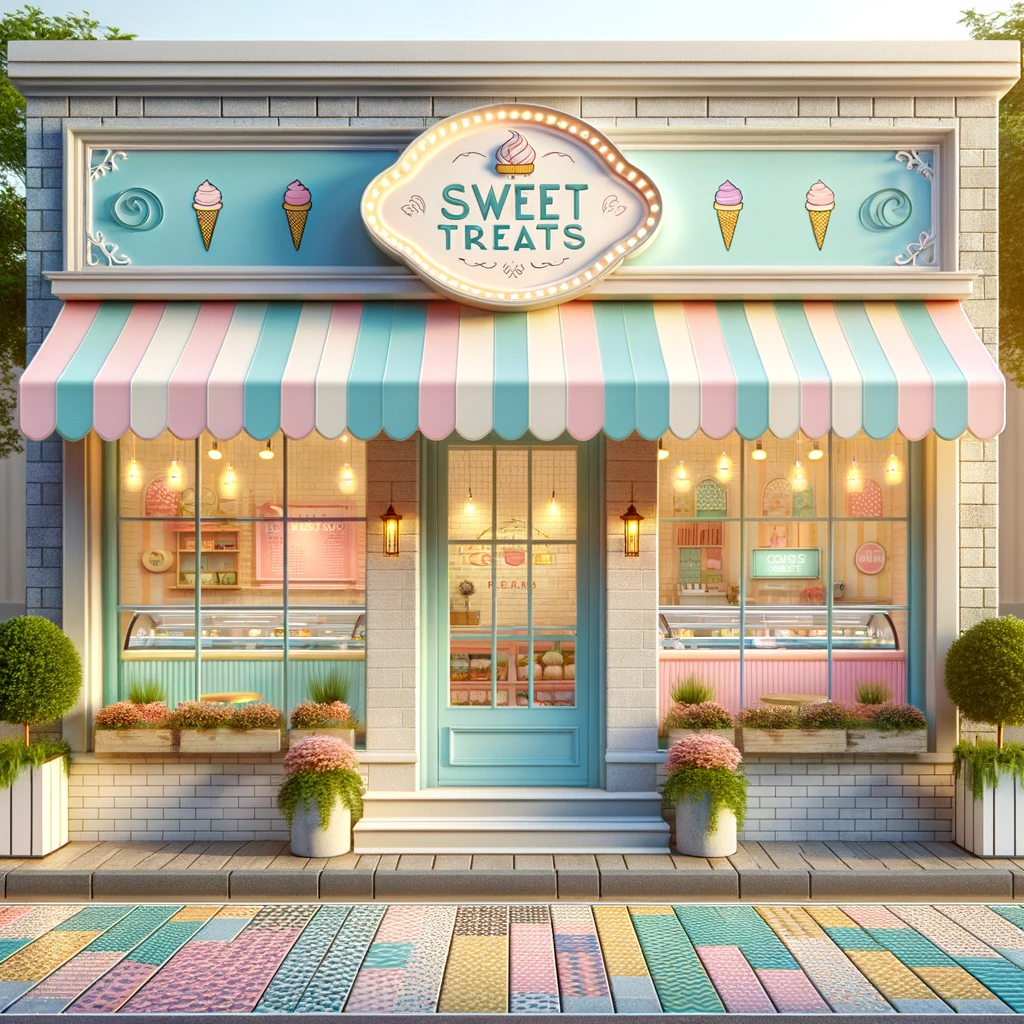 Ice Cream Shop Front Design Ideas