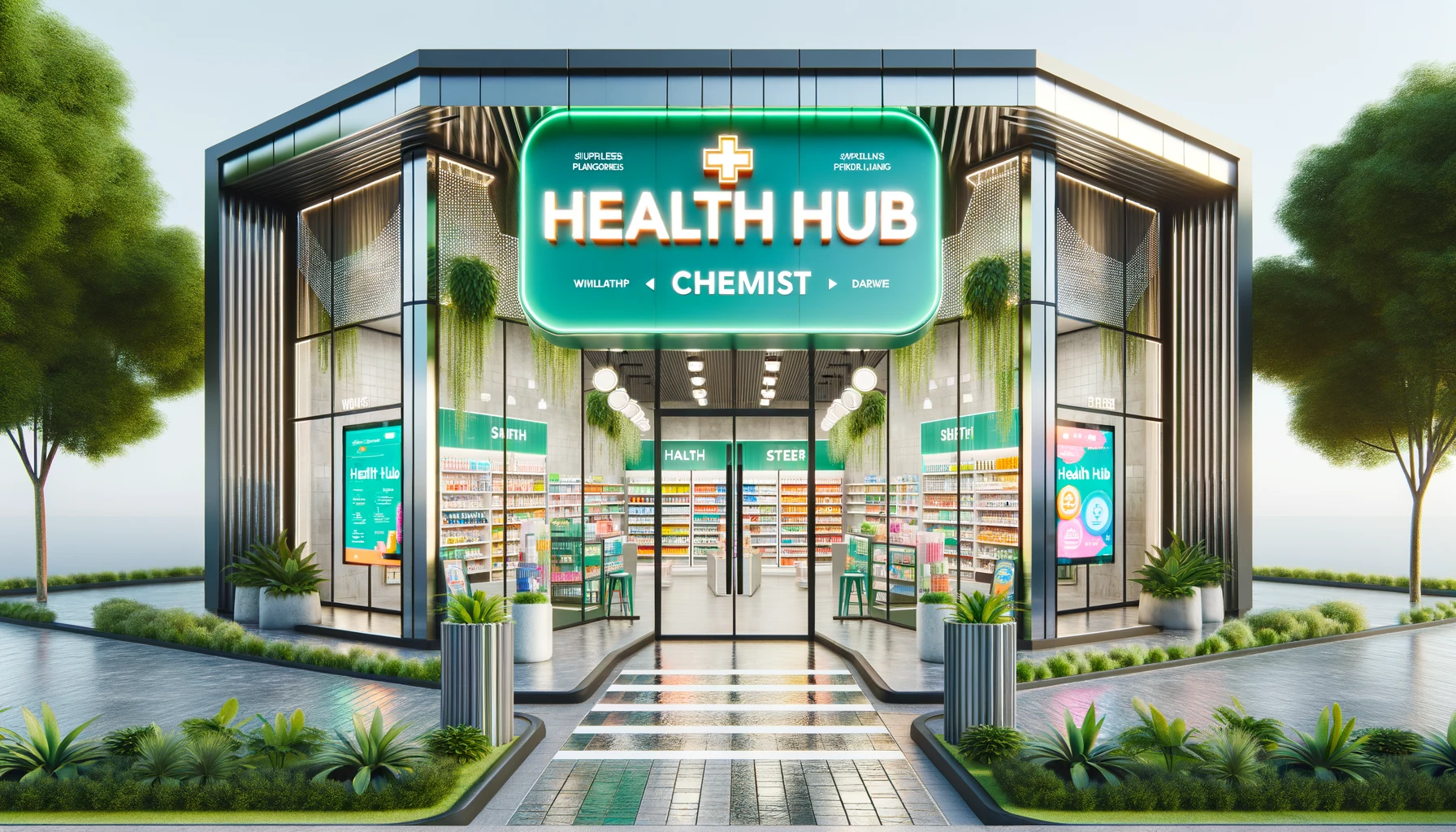 medical health store design ideas