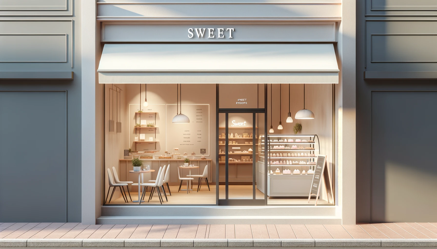 modern sweet shop design