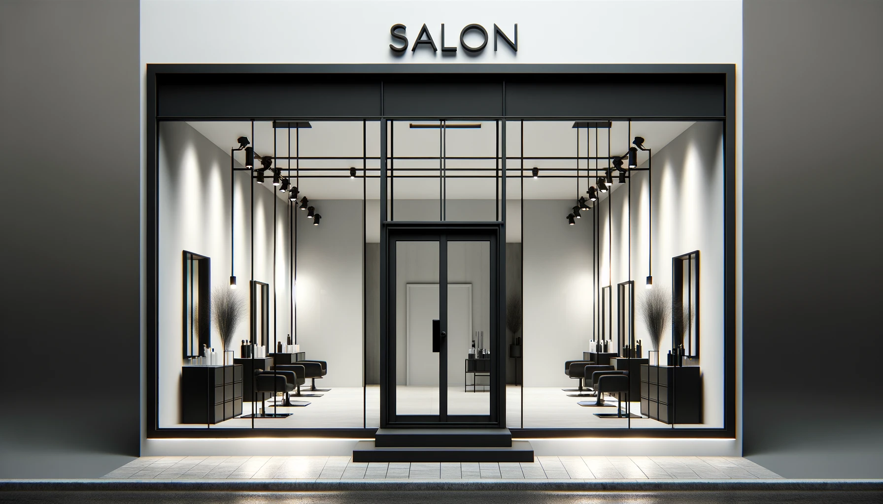 salon shop front design ideas