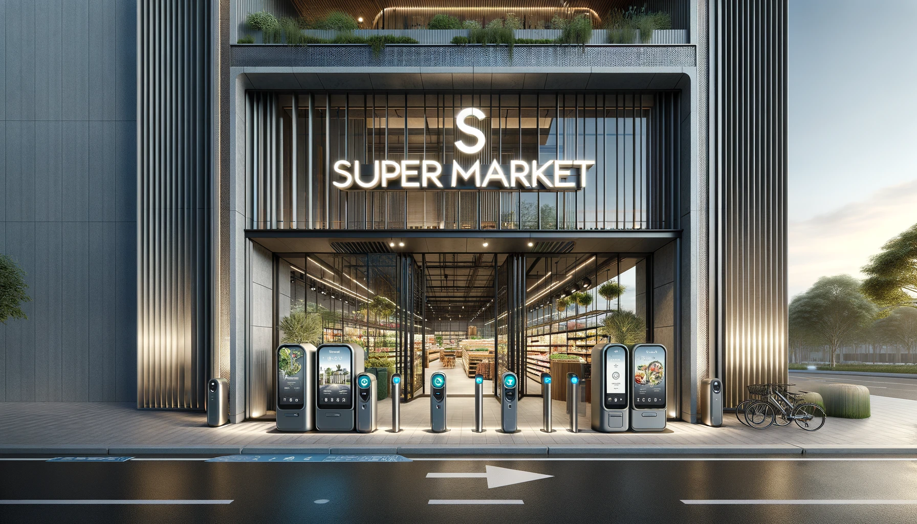 super market exterior design ideas