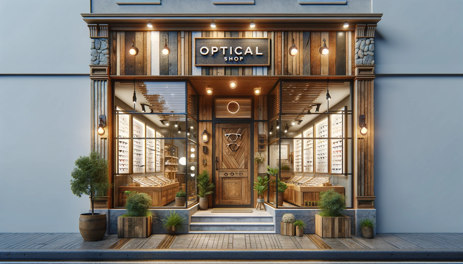 traditional optical shop front design